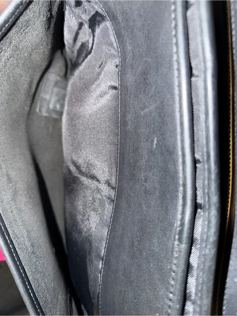 Coach Black Leather Messenger Bag - Men